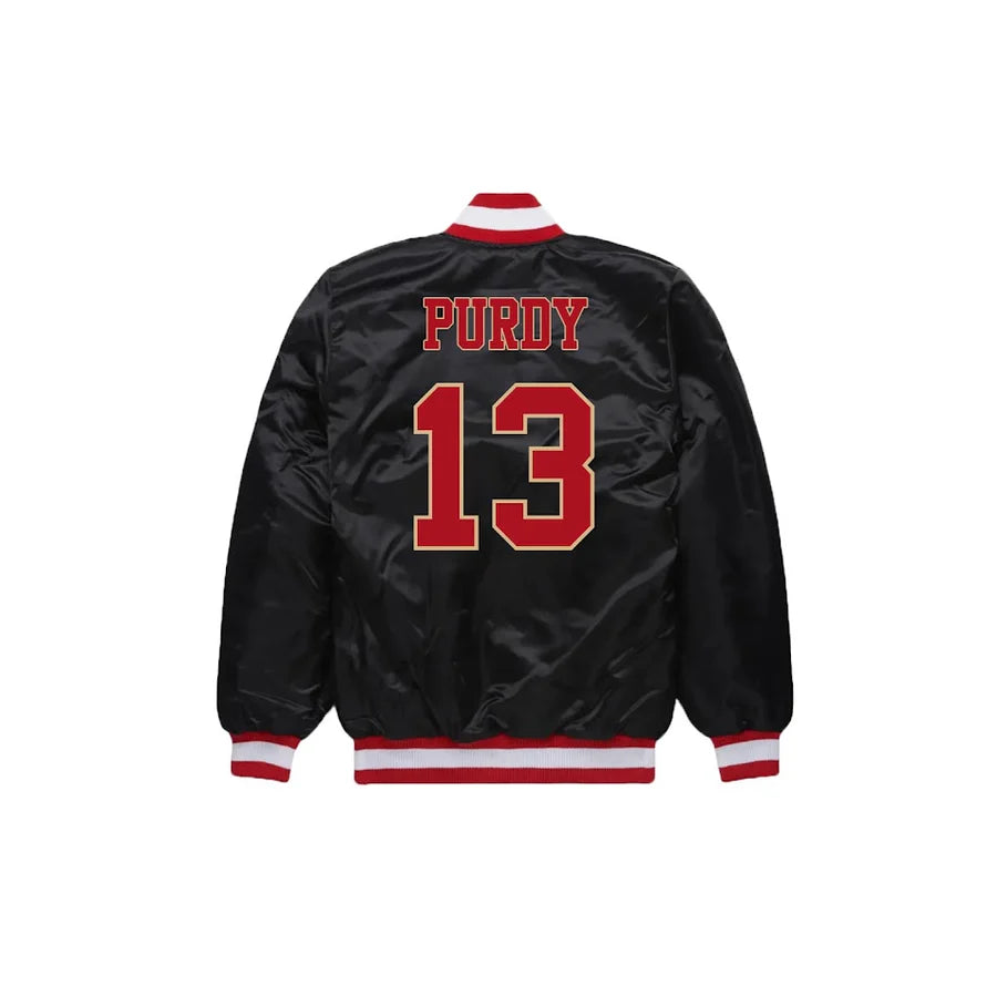 Brock Purdy San Francisco 49ers Bomber Jacket - Jersey and Sneakers