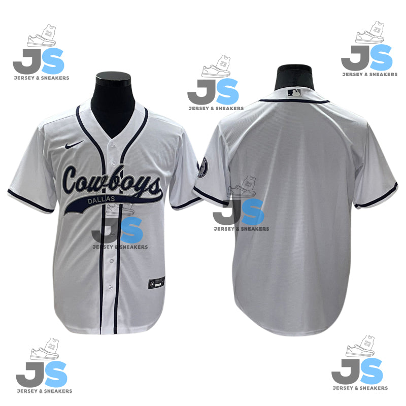 Custom Dallas Cowboys Baseball Jersey