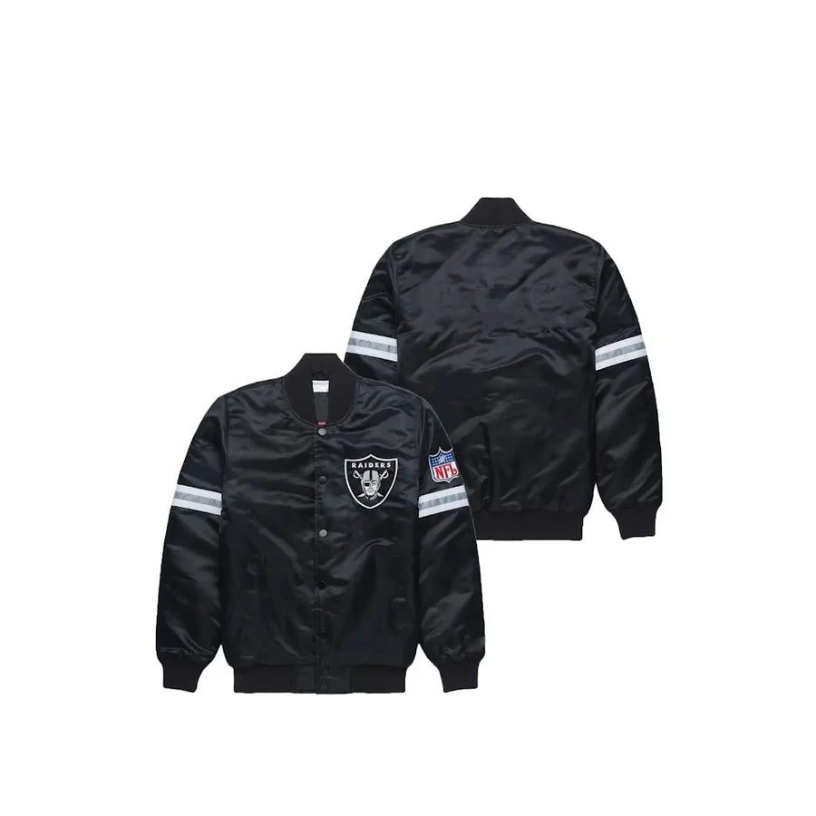 Custom Las Vegas Raiders Satin Bomber Jacket - Jersey and Sneakers