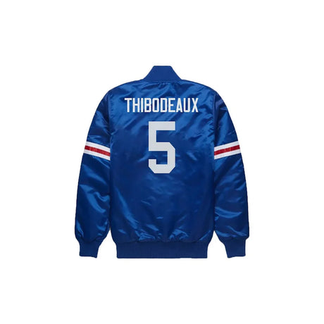 Kayvon Thibodeaux New York Giants Satin Bomber Jacket - Jersey and Sneakers