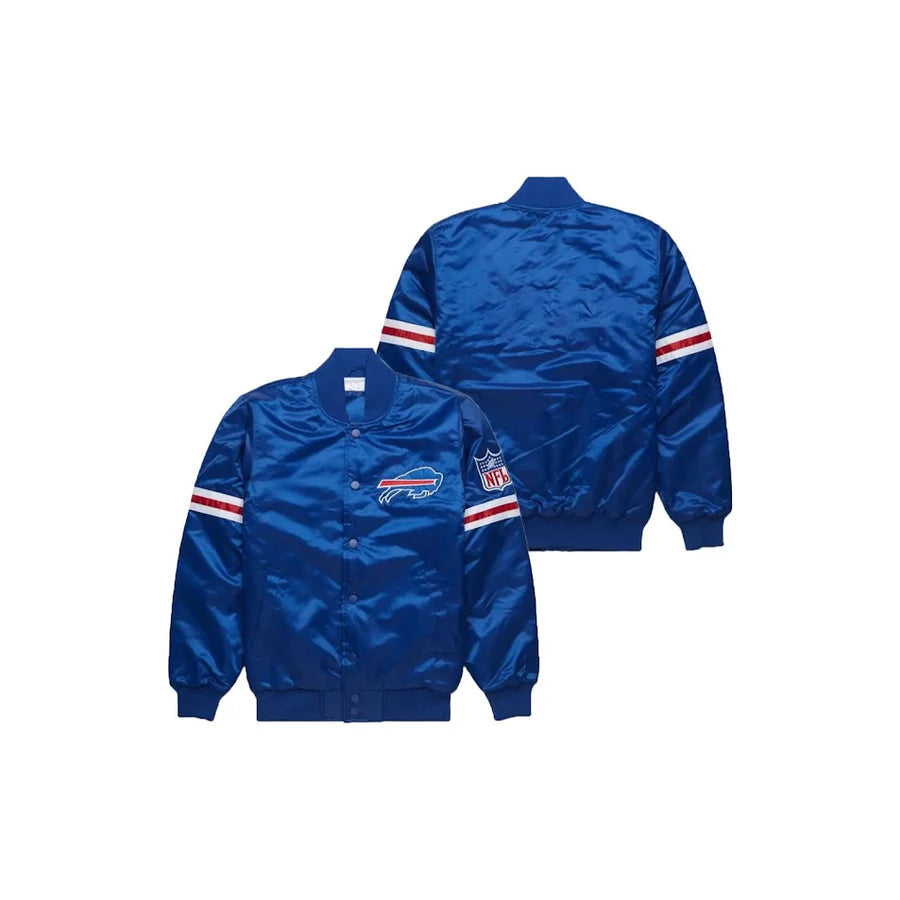 Custom Buffalo Bills Satin Bomber Jacket - Jersey and Sneakers