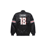 Kirk Cousins Atlanta Falcons Satin Bomber Jacket - Jersey and Sneakers