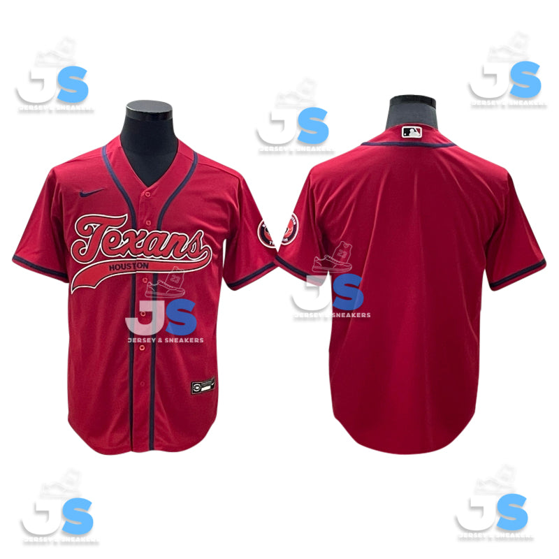 Custom Houston Texans Baseball Jersey