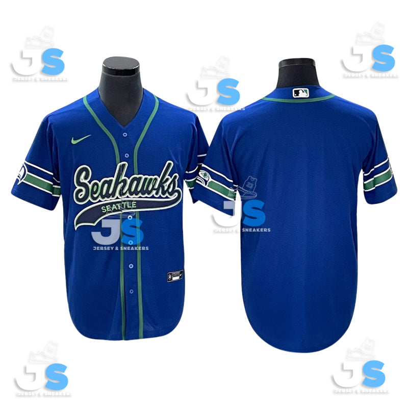 Custom Seattle Seahawks Baseball Jersey