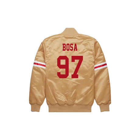 Nick Bosa San Francisco 49ers Bomber Jacket - Jersey and Sneakers