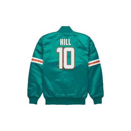 Tyreek Hill Miami Dolphins Satin Bomber Jacket - Jersey and Sneakers