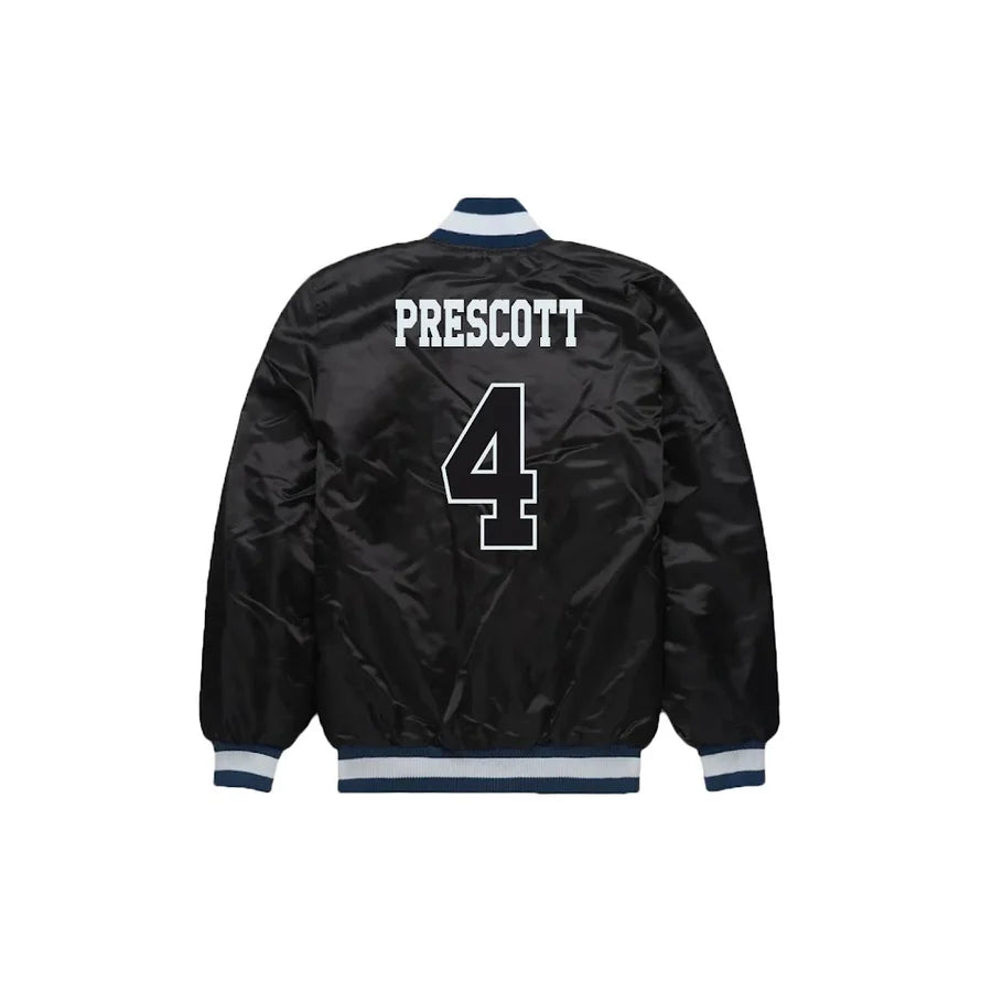 Dak Prescott Dallas Cowboys Satin Bomber Jacket - Jersey and Sneakers