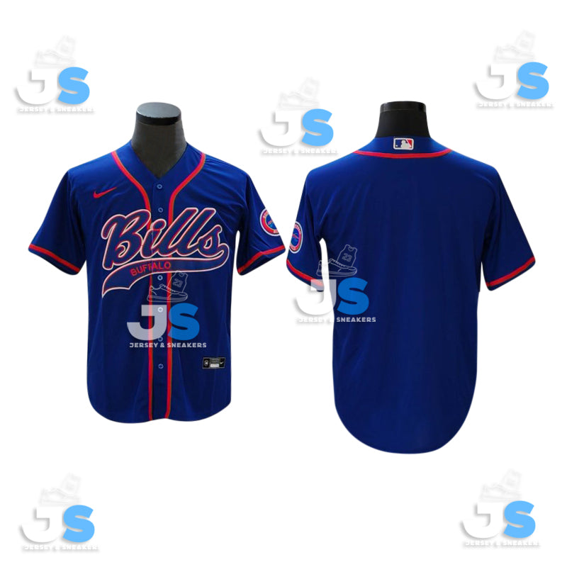 Custom Buffalo Bills Baseball Jersey