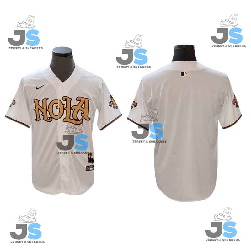 Custom New Orleans Saints Baseball Jersey