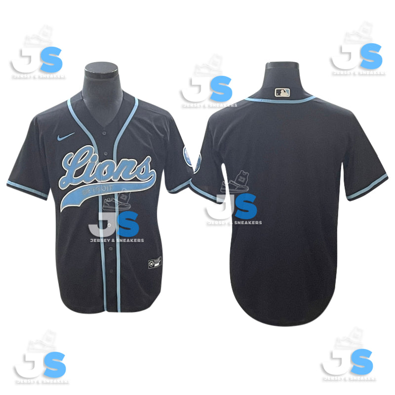 Custom Detroit Lions Baseball Jersey