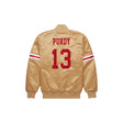 Brock Purdy San Francisco 49ers Bomber Jacket - Jersey and Sneakers