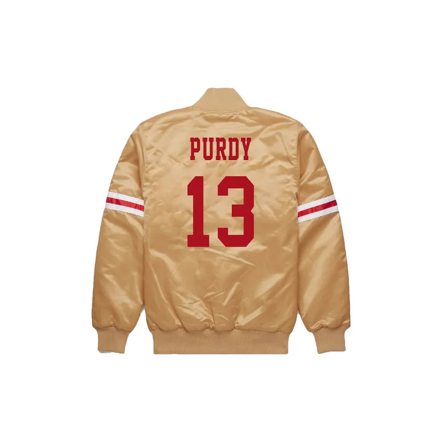 Brock Purdy San Francisco 49ers Bomber Jacket - Jersey and Sneakers