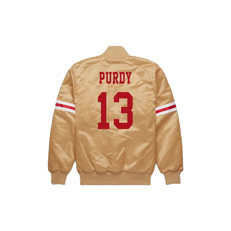 Brock Purdy San Francisco 49ers Bomber Jacket - Jersey and Sneakers