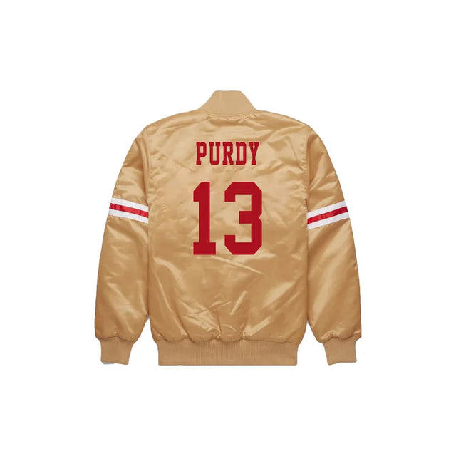 Brock Purdy San Francisco 49ers Bomber Jacket - Jersey and Sneakers