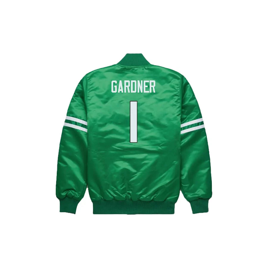 Ahmad Sauce Gardner New York Jets Satin Bomber Jacket - Jersey and Sneakers