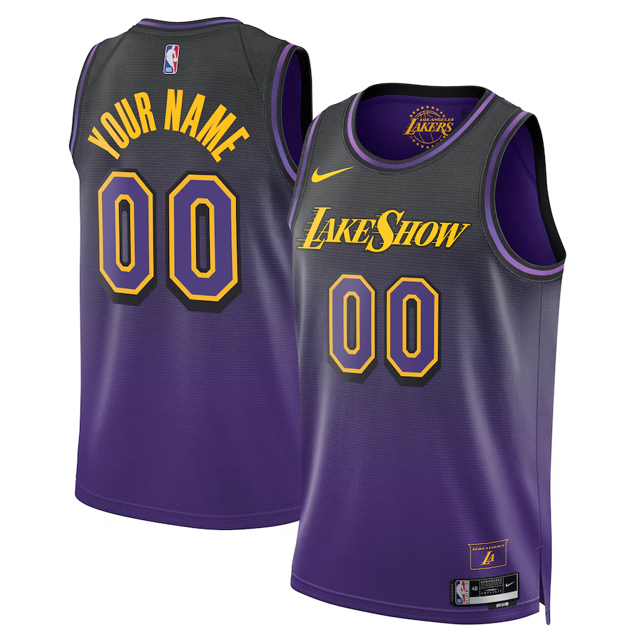 Custom Los Angeles Lakers 2024-25 City Edition Jersey