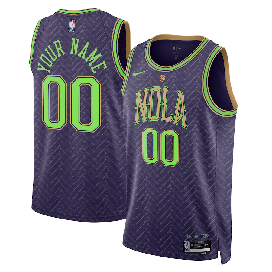 Custom New Orleans Pelicans 2024-25 City Edition Jersey