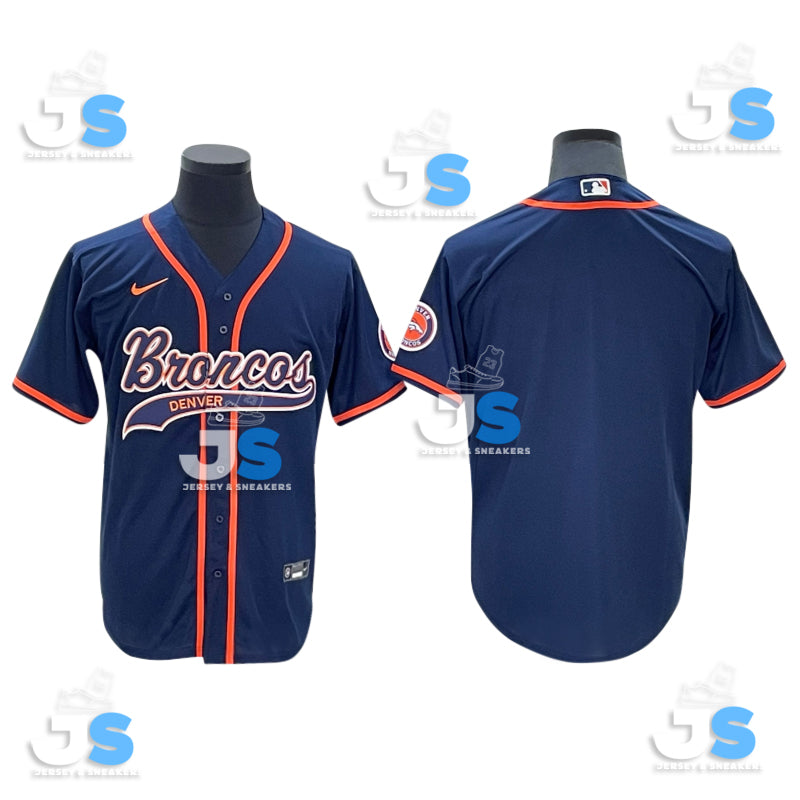 Custom Denver Broncos Baseball Jersey