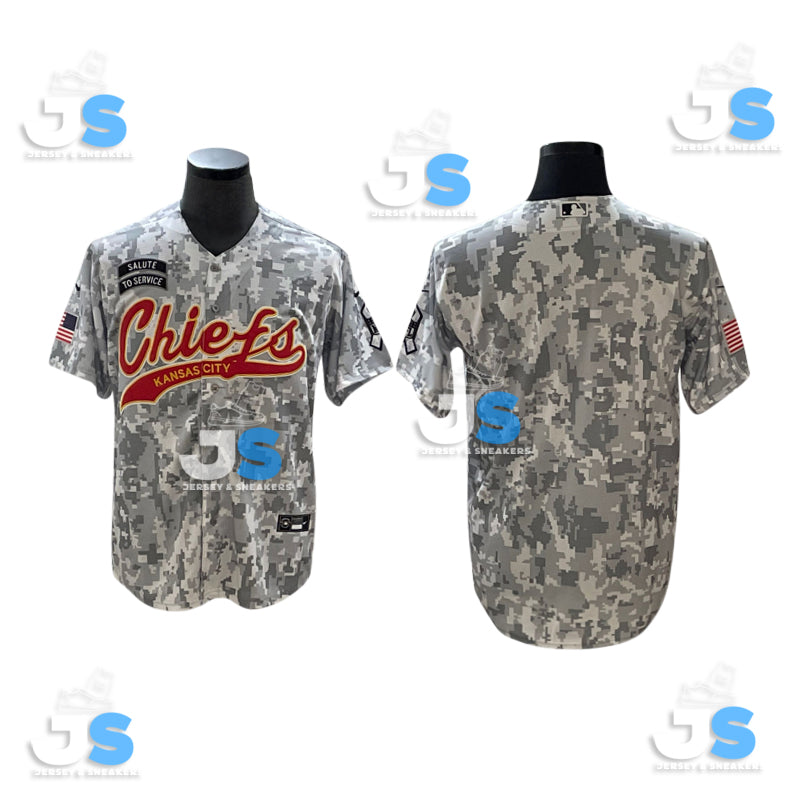 Custom Kansas City Chiefs Baseball Jersey