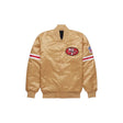 Custom Gold San Francisco 49ers Bomber Jacket - Jersey and Sneakers