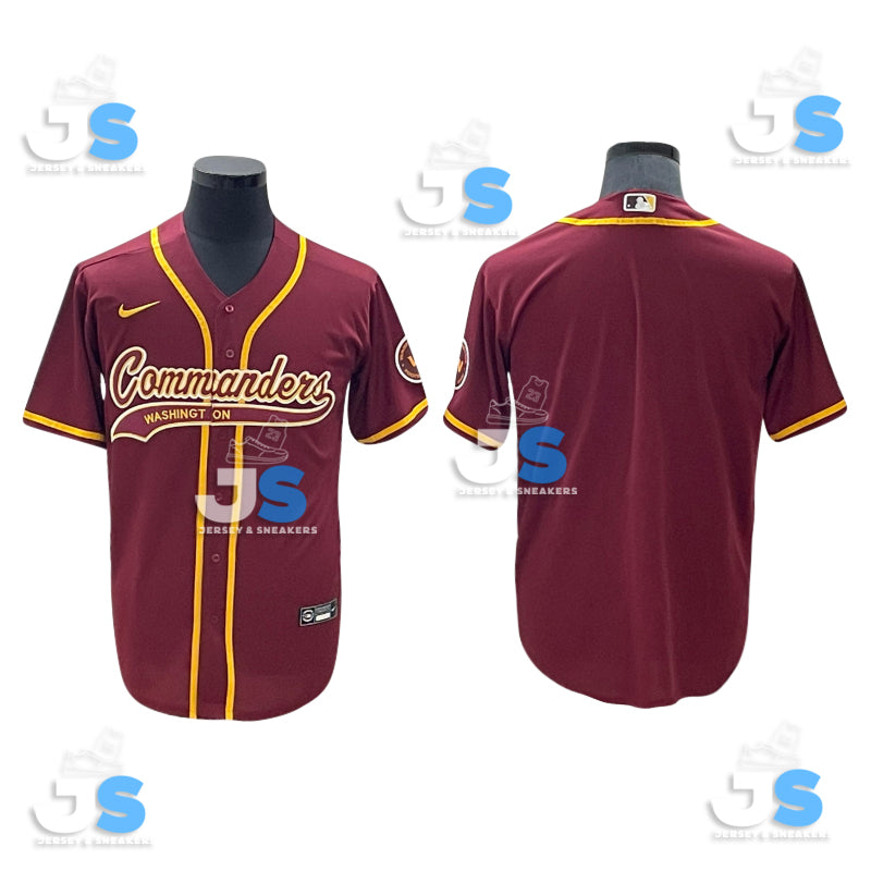 Custom Washington Commanders Baseball Jersey