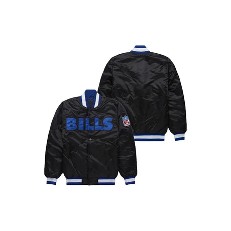 Custom Buffalo Bills Satin Bomber Jacket - Jersey and Sneakers