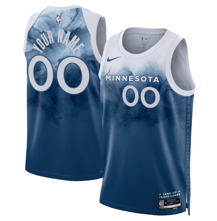 Custom Minnesota Timberwolves 2023-24 City Edition Jersey - Jersey and Sneakers