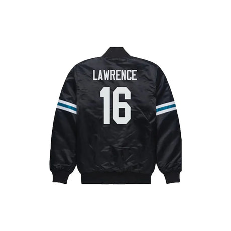 Trevor Lawrence Jacksonville Jaguars Satin Bomber Jacket - Jersey and Sneakers