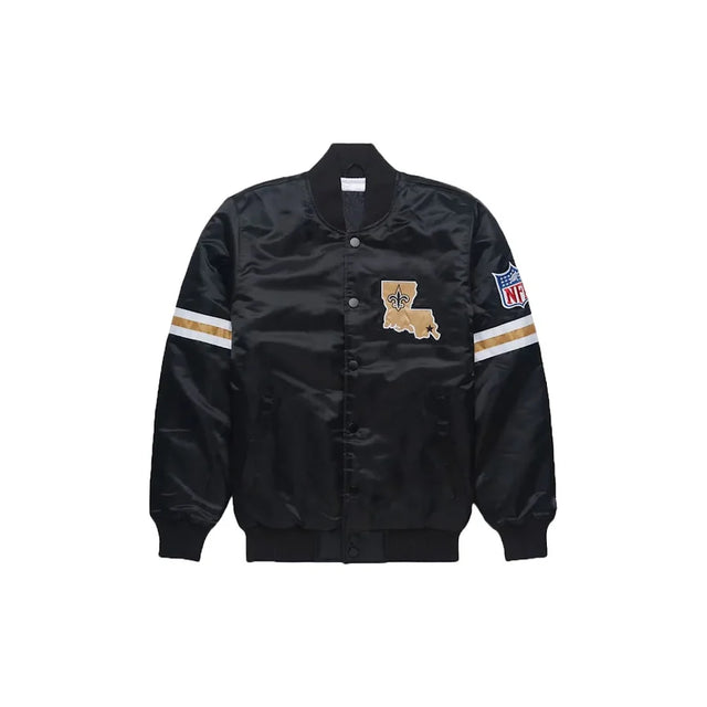 New Orleans Saints Satin Bomber Jacket - Jersey and Sneakers