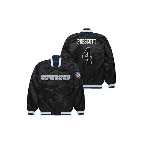 Dak Prescott Dallas Cowboys Satin Bomber Jacket - Jersey and Sneakers