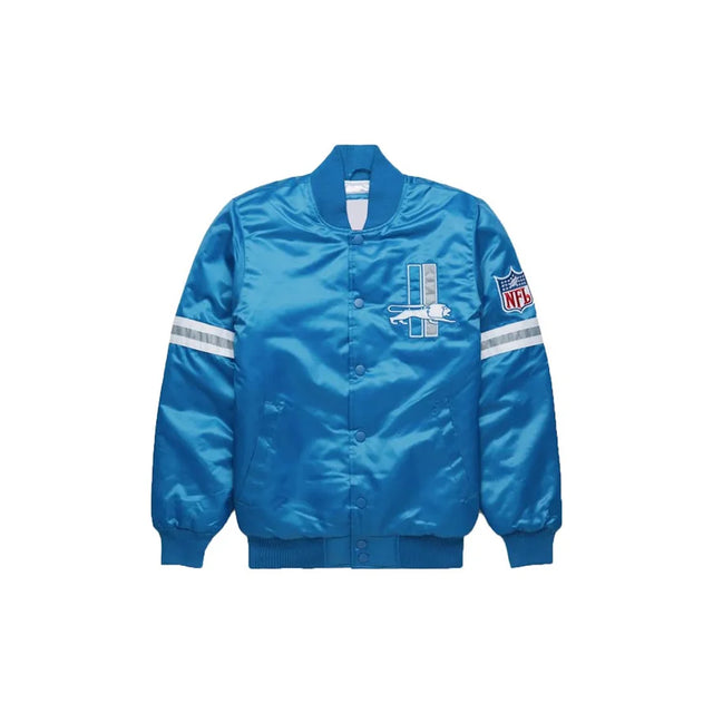 Detroit Lions Satin Bomber Jacket - Jersey and Sneakers