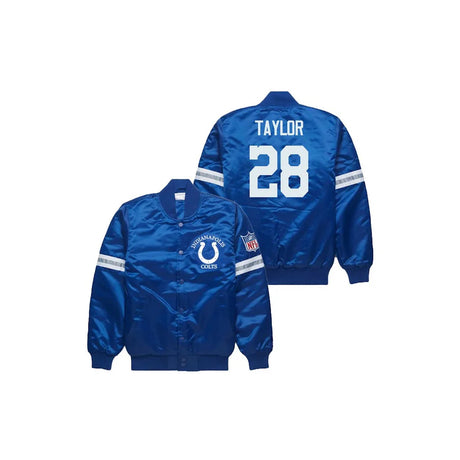 Jonathan Taylor Indianapolis Colts Satin Bomber Jacket - Jersey and Sneakers