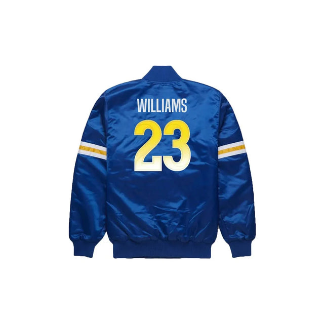 Kyren Williams Los Angeles Rams Satin Bomber Jacket - Jersey and Sneakers