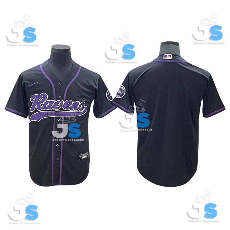 Custom Baltimore Ravens Baseball Jersey