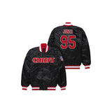 Chris Jones Kansas City Chiefs Satin Bomber Jacket - Jersey and Sneakers