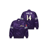 Kyle Hamilton Baltimore Ravens Satin Bomber Jacket - Jersey and Sneakers