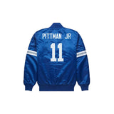 Michael Pittman Jr Indianapolis Colts Satin Bomber Jacket - Jersey and Sneakers