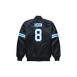 Jaycee Horn Carolina Panthers Satin Bomber Jacket - Jersey and Sneakers