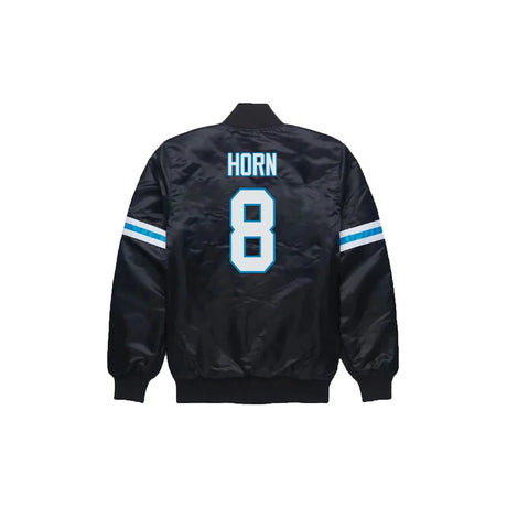 Jaycee Horn Carolina Panthers Satin Bomber Jacket - Jersey and Sneakers