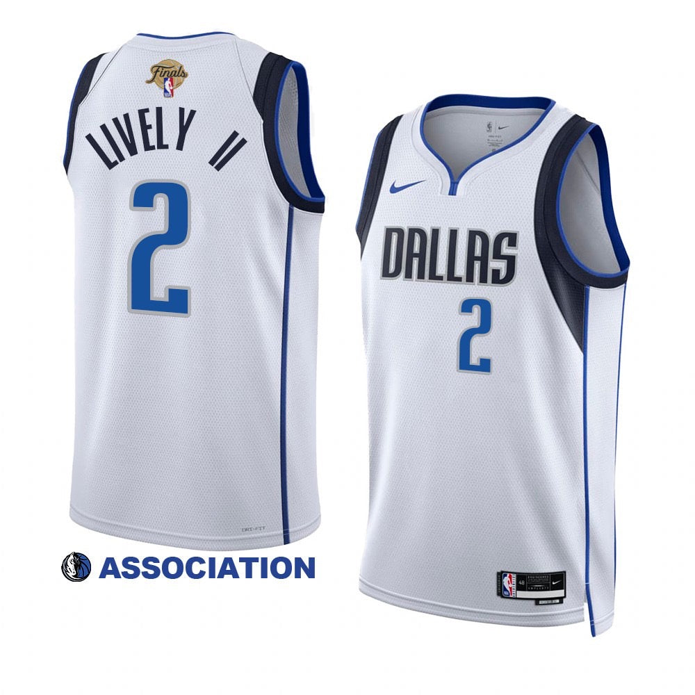 Dereck Lively II Dallas Mavericks NBA Finals 2024 Jersey