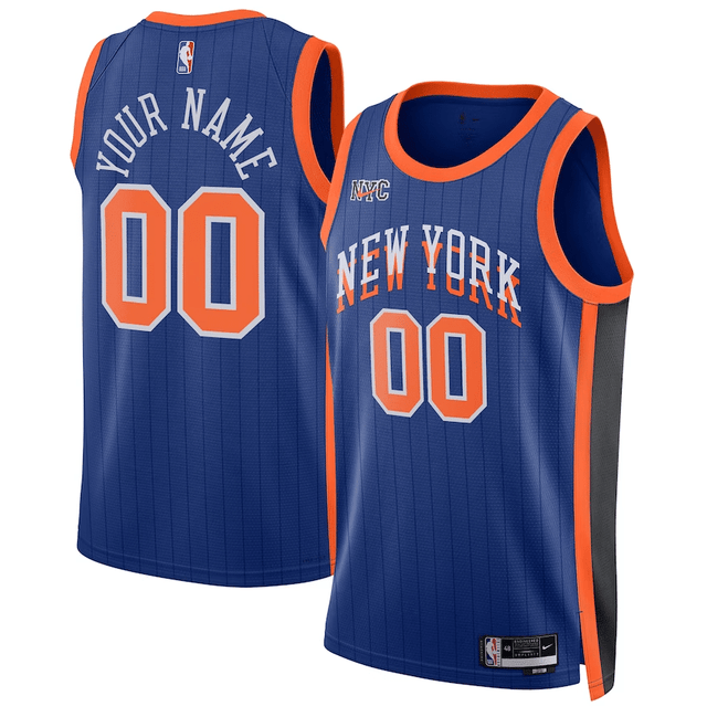 Custom New York Knicks 2023-24 City Edition Jersey - Jersey and Sneakers