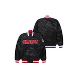 Custom Kansas City Chiefs Satin Bomber Jacket - Jersey and Sneakers