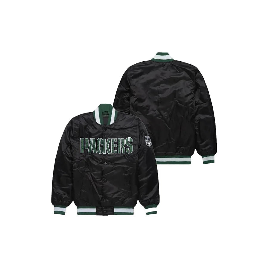 Custom Green Bay Packers Satin Bomber Jacket - Jersey and Sneakers