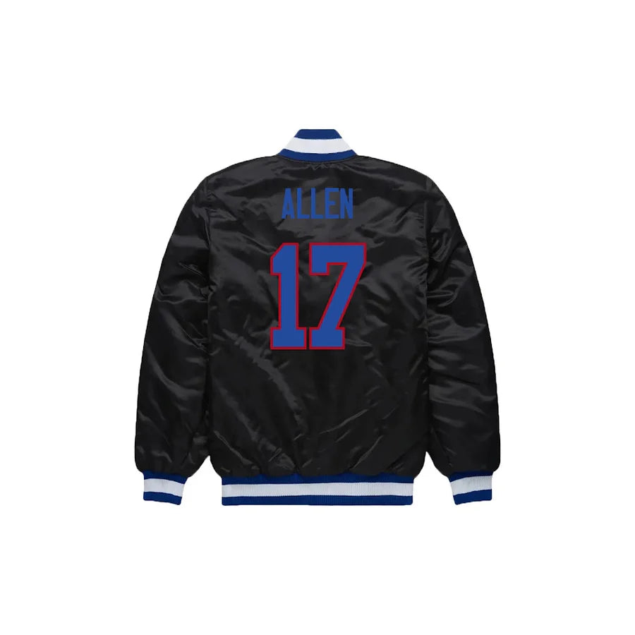 Josh Allen Buffalo Bills Satin Bomber Jacket - Jersey and Sneakers