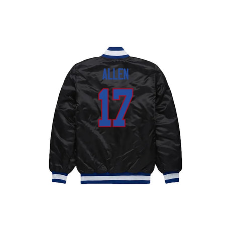 Josh Allen Buffalo Bills Satin Bomber Jacket - Jersey and Sneakers