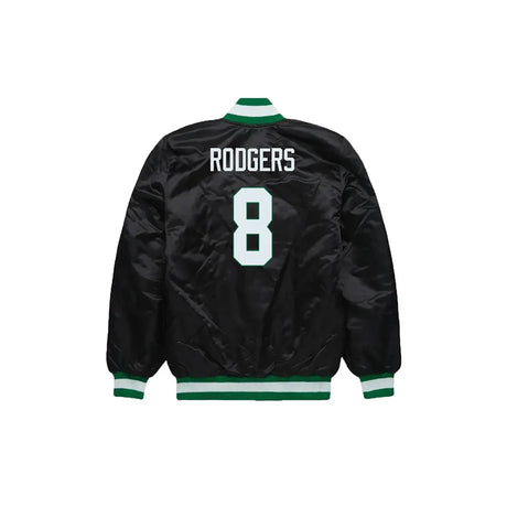 Aaron Rodgers New York Jets Satin Bomber Jacket - Jersey and Sneakers