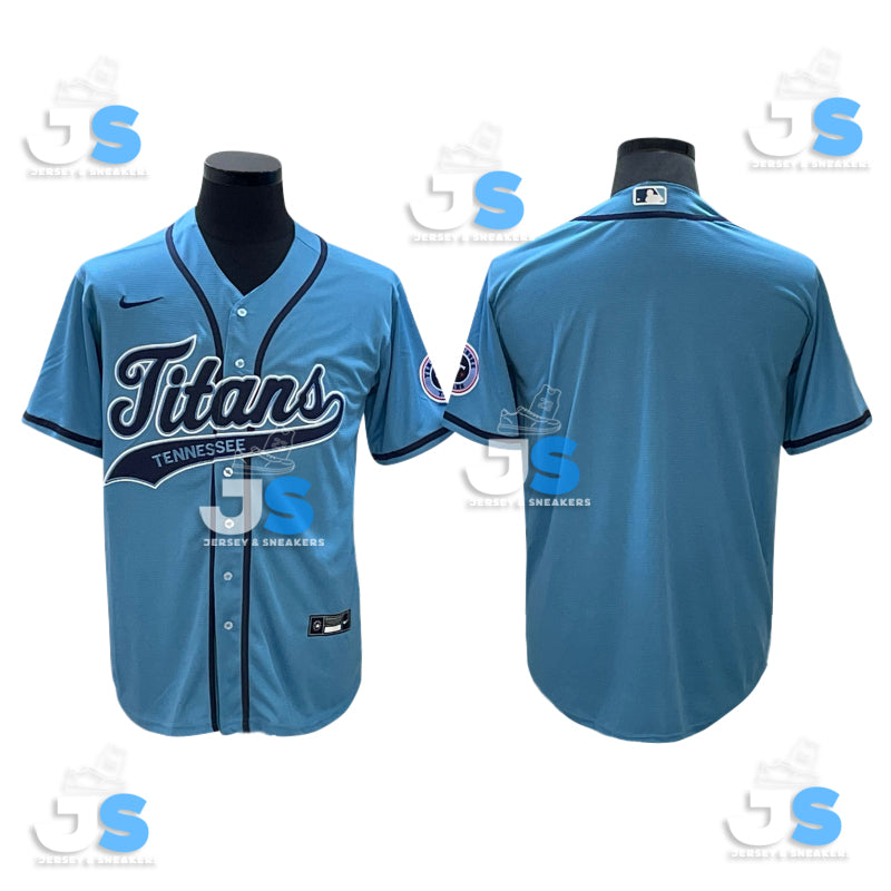 Custom Tennessee Titans Baseball Jersey