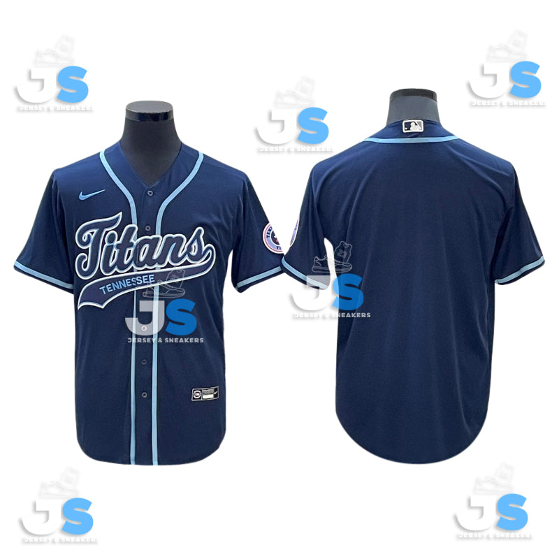 Custom Tennessee Titans Baseball Jersey