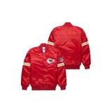 Custom Kansas City Chiefs Satin Bomber Jacket - Jersey and Sneakers