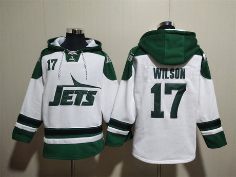 Garrett Wilson New York Jets Hoodie Jersey - Jersey and Sneakers